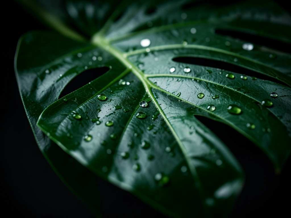 Botanical vitality macro detail